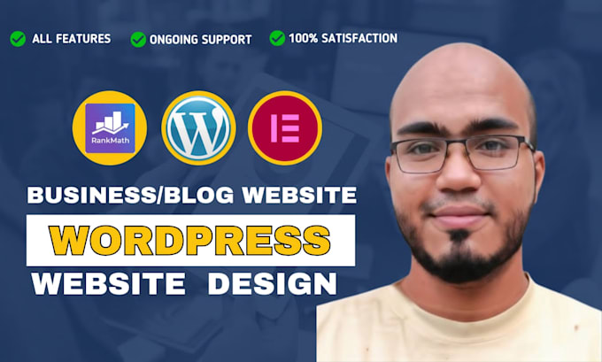 wordpress website development, design redesign using wordpress elementor