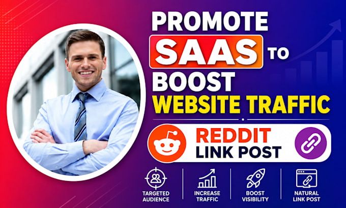 promote saas to boost website traffic reddit link post