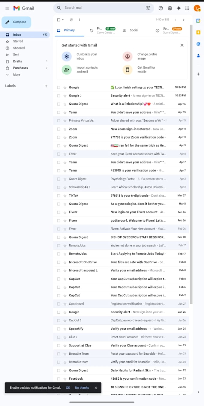 manage your emails, calendar and admin tasks