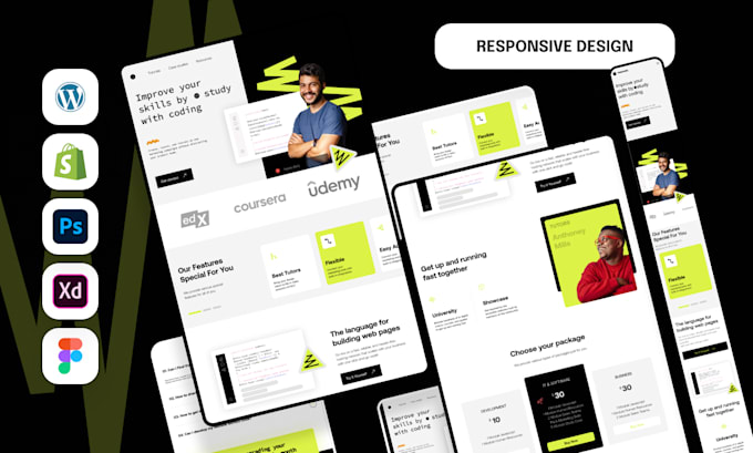 create a responsive wordpress website design, redesign, and development