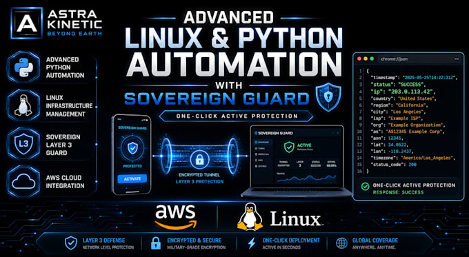 build custom python automation scripts and linux server guard tools