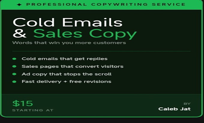 write persuasive sales copy and cold emails that win you more customers