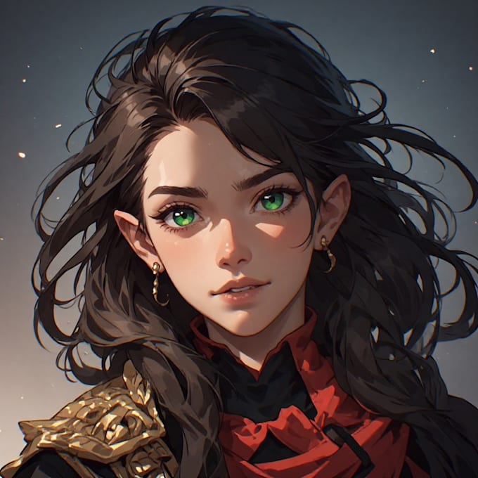 creat a dnd character art and fantasy charecter art