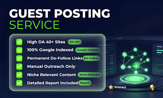 provide guest posting backlinks on real niche websites