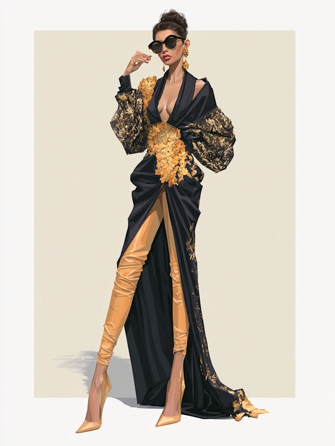 draw fashion illustration style
