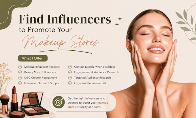 find influencers to promote your makeup stores