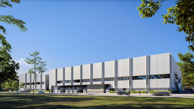 warehouse landscape, render industrial property, warehouse 2d 3d interior layout