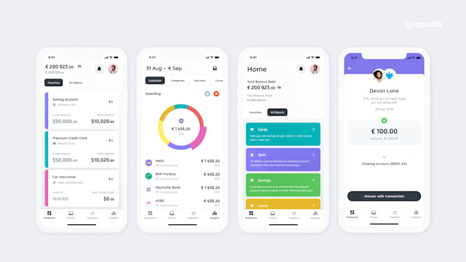 develop fintech app, bank transfer app, nfc payment app, neobank app, wallet app