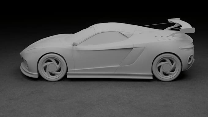 do  3d car model car rendering low poly car rc vehicle concept model