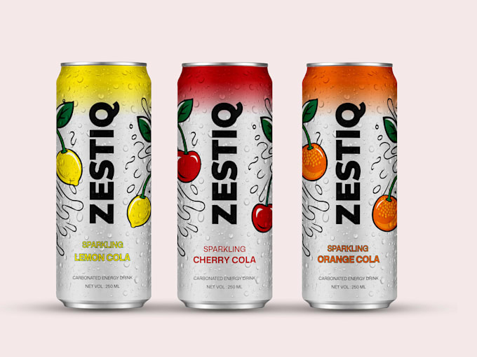 design premium beverage packaging design,can, bottle label design with 3d mockup