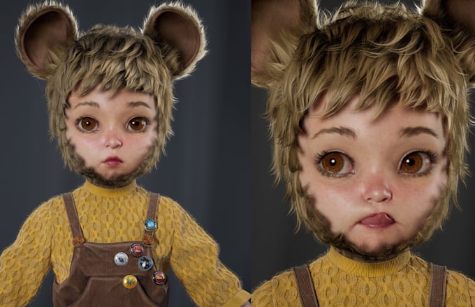 do game ready character animation, model rigging for unity and unreal engine