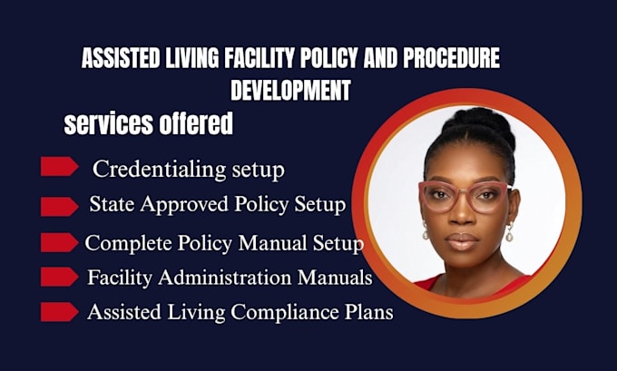 create assisted living facility manuals policies and credentialing setup