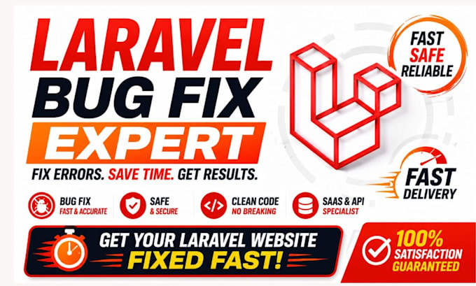 fix php laravel website bug fix laravel saas website developer