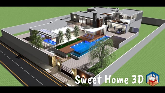 create realistic 3d floor plans and renderings using sweet home 3d and sketchup