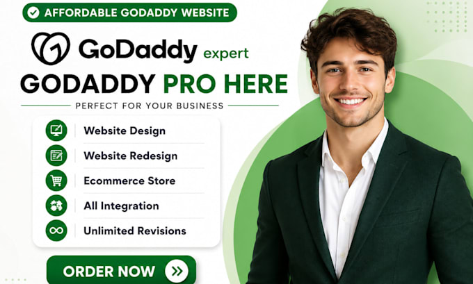 design godaddy website redesign godaddy website development godaddy