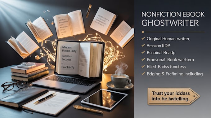 ghostwrite nonfiction ebook ghostwriter, self help ebook writer book publishing