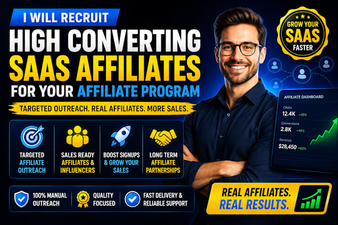 recruit high converting saas affiliates for your affiliate program