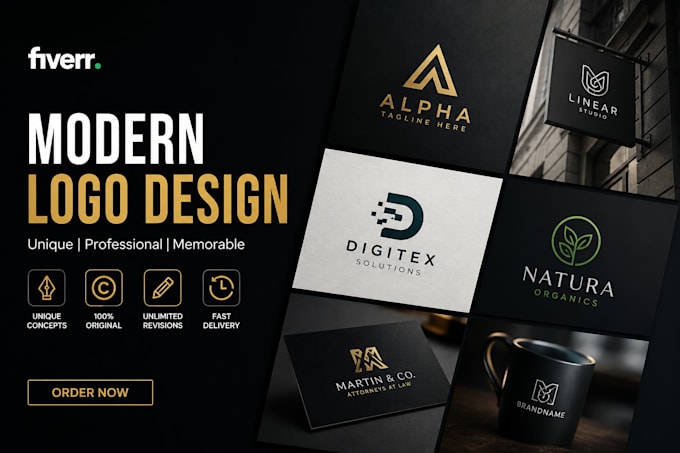 create modern logo and eye catching thumbnail