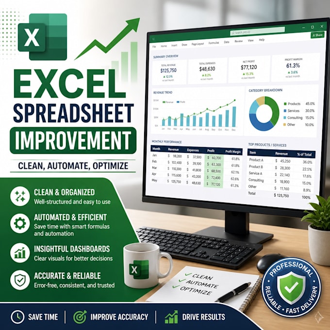 fix, improve or automate your spreadsheet