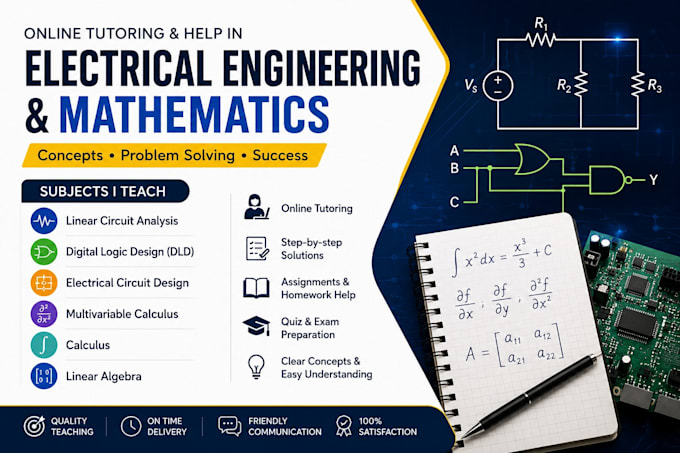 provide online tutoring in electrical engineering subjects