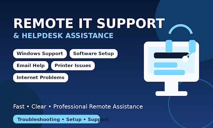 provide remote IT support and helpdesk assistance