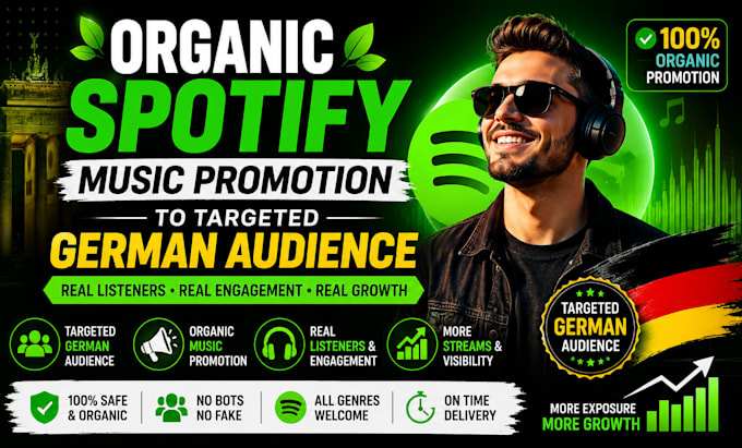 do organic spotify music promotion to a targeted german audience
