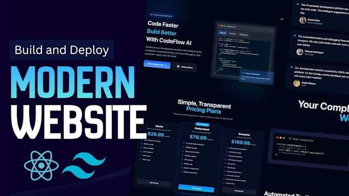 build a responsive react web app with firebase and tailwind CSS