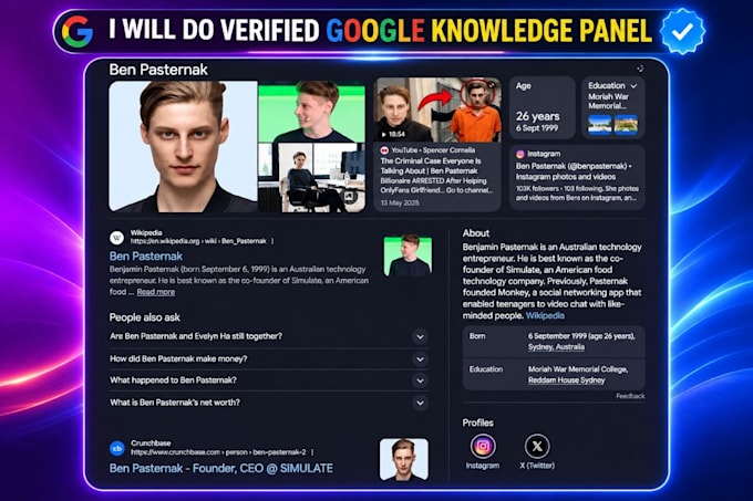 build a verified google knowledgepanel for personal, brand or company