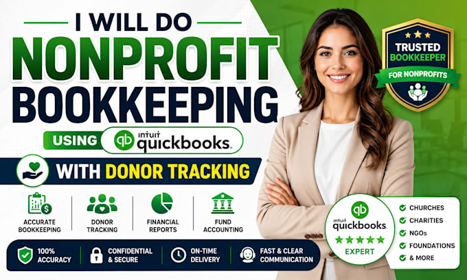 do nonprofit bookkeeping using quickbooks with donor tracking