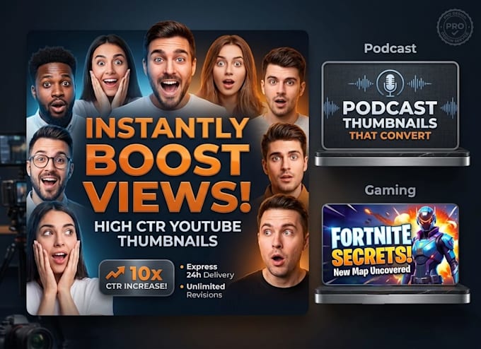 design high CTR youtube thumbnail