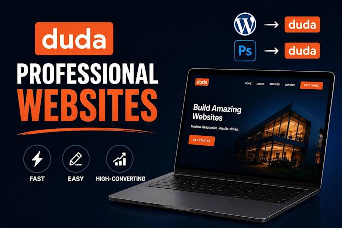 design and build you a website using duda website builder