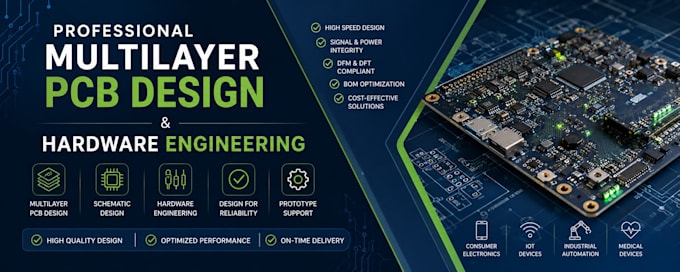 do professional multilayer pcb design and hardware engineering