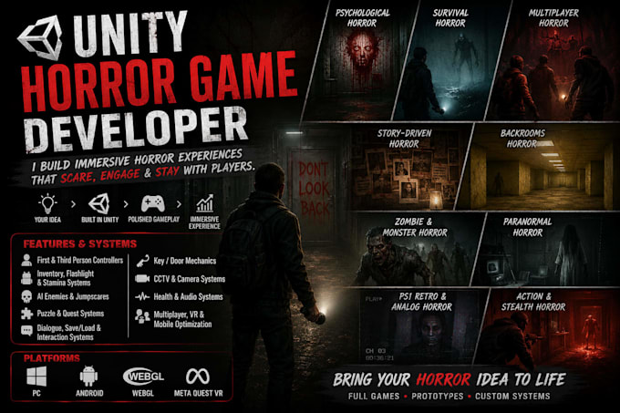 make a horror game in unity