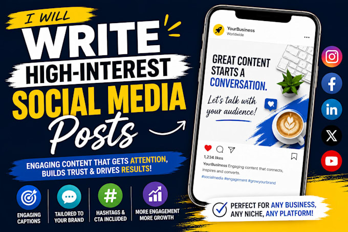 write high interest social media posts for your business