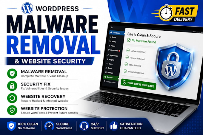 remove malware and secure wordpress website