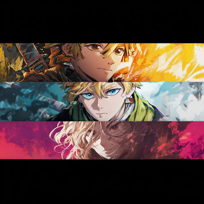 design eye catchy anime banners