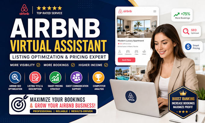 optimize airbnb listing SEO and airbnb pricing virtual assistant