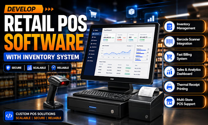 develop retail pos software with inventory system