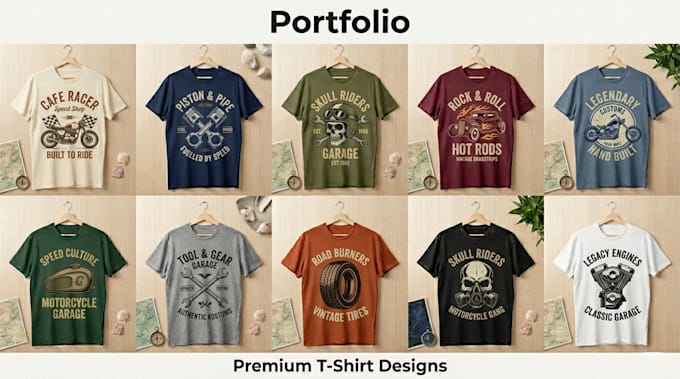 design custom retro vintage t shirt and vector graphics