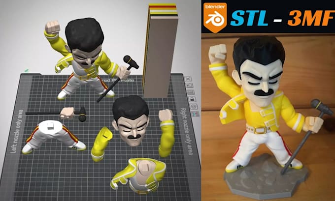 color split stl to 3mf convert 2d to 3d multicolor bambu lab 3d printing