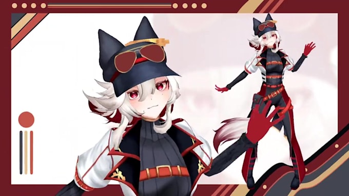 create, rig and fix 3d vtuber model, vrchat avatar and vrm vroid character