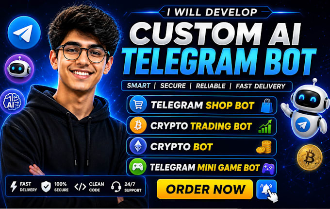 custom ai telegram bot telegram shop bot crypto trading bot crypto bot mini game
