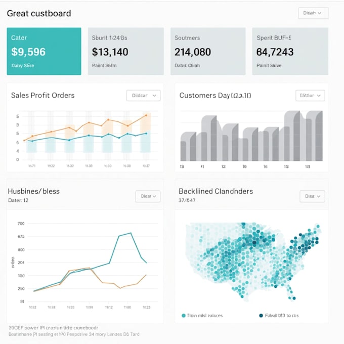 create interactive power bi dashboards and visualizations