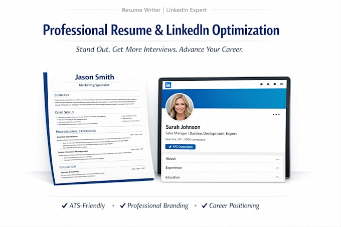write optimize your resume and linkedin profile