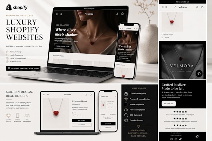 design a luxury shopify website for your brand