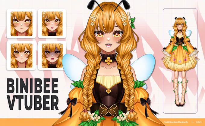 custom live2d vtuber model anime avatar rigging vtube studio ready creator asset