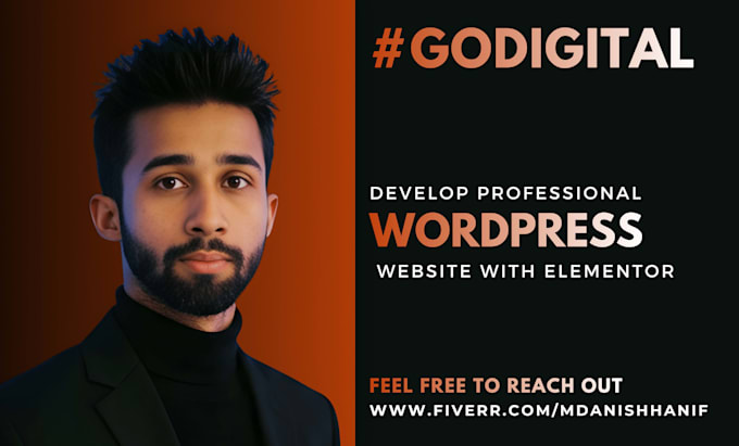 develop a professional wordpress website with elementor