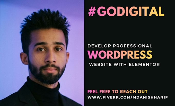 develop a professional wordpress website with elementor