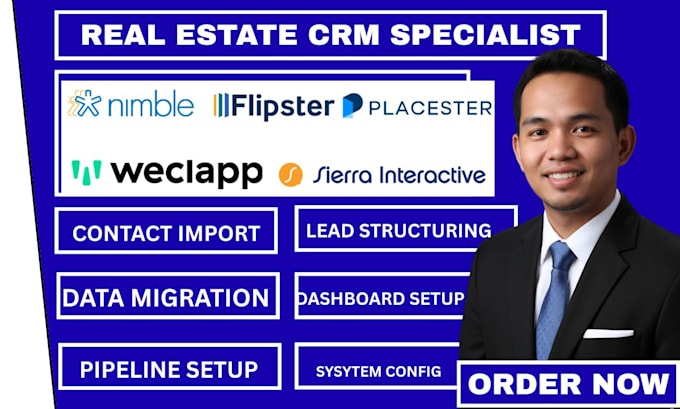 setup nimble crm flipster placester data migration weclapp sierra interactive