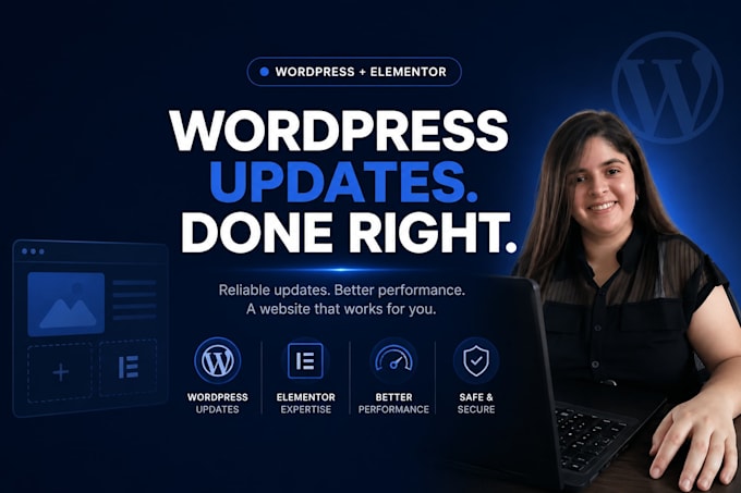 update your wordpress website with elementor